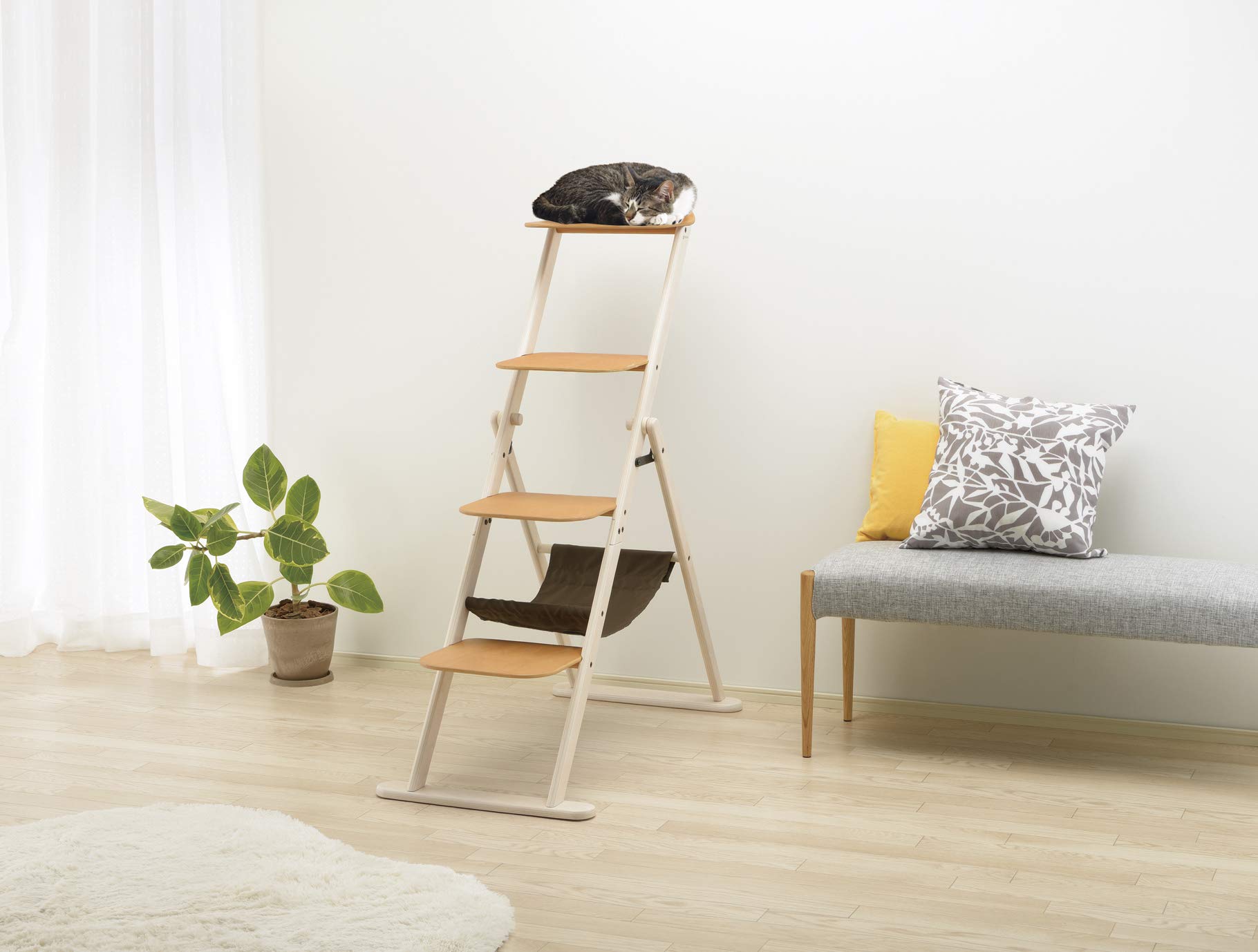 のり【美品】Richell リッチェル 木製キャットラダーラック 125H Amazon.co.jp: キャットラダーラック 125H : ペット用品